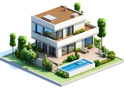 model 3d jardí